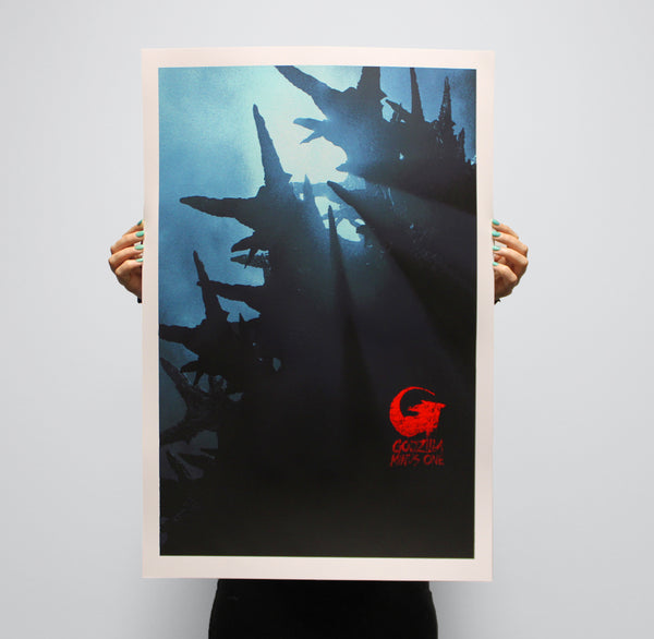 Godzilla Minus One "Dorsal Fin" Screen-Printed Poster