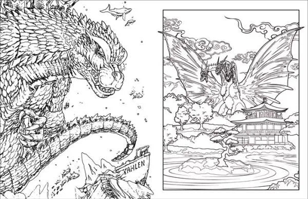 Godzilla: The Official Coloring Book preview 1