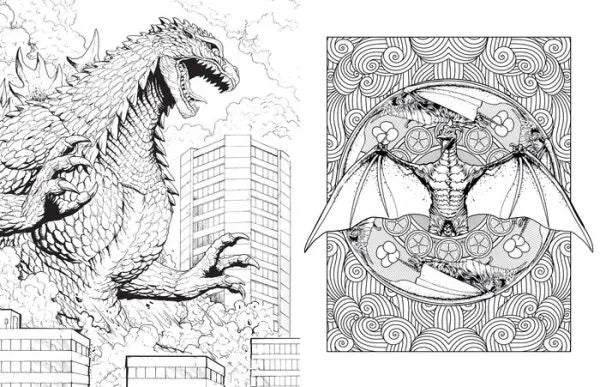 Godzilla: The Official Coloring Book preview 2