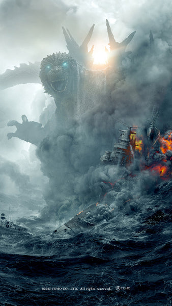 Godzilla Minus One Attack mobile wallpaper