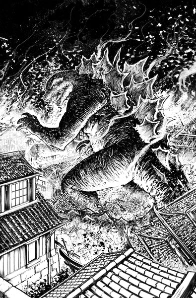 Godzilla Here There Be Dragons II Cover RI