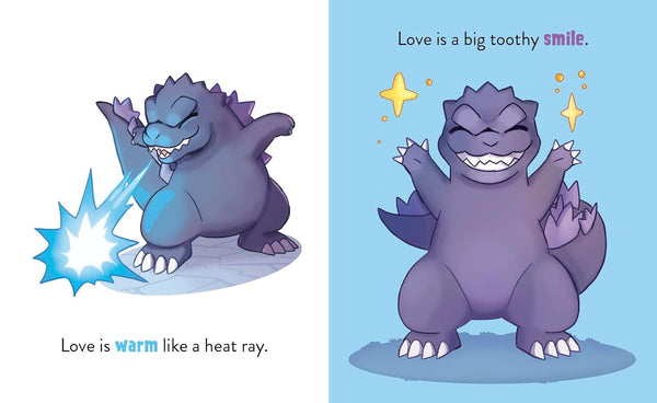 Love From Godzilla children's book interior preview 2