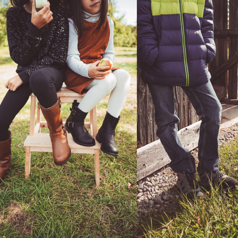 bottes d'automne pour garçon et fille