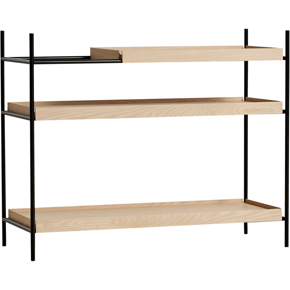 Zig Zag Shelf Low, Black — Hem