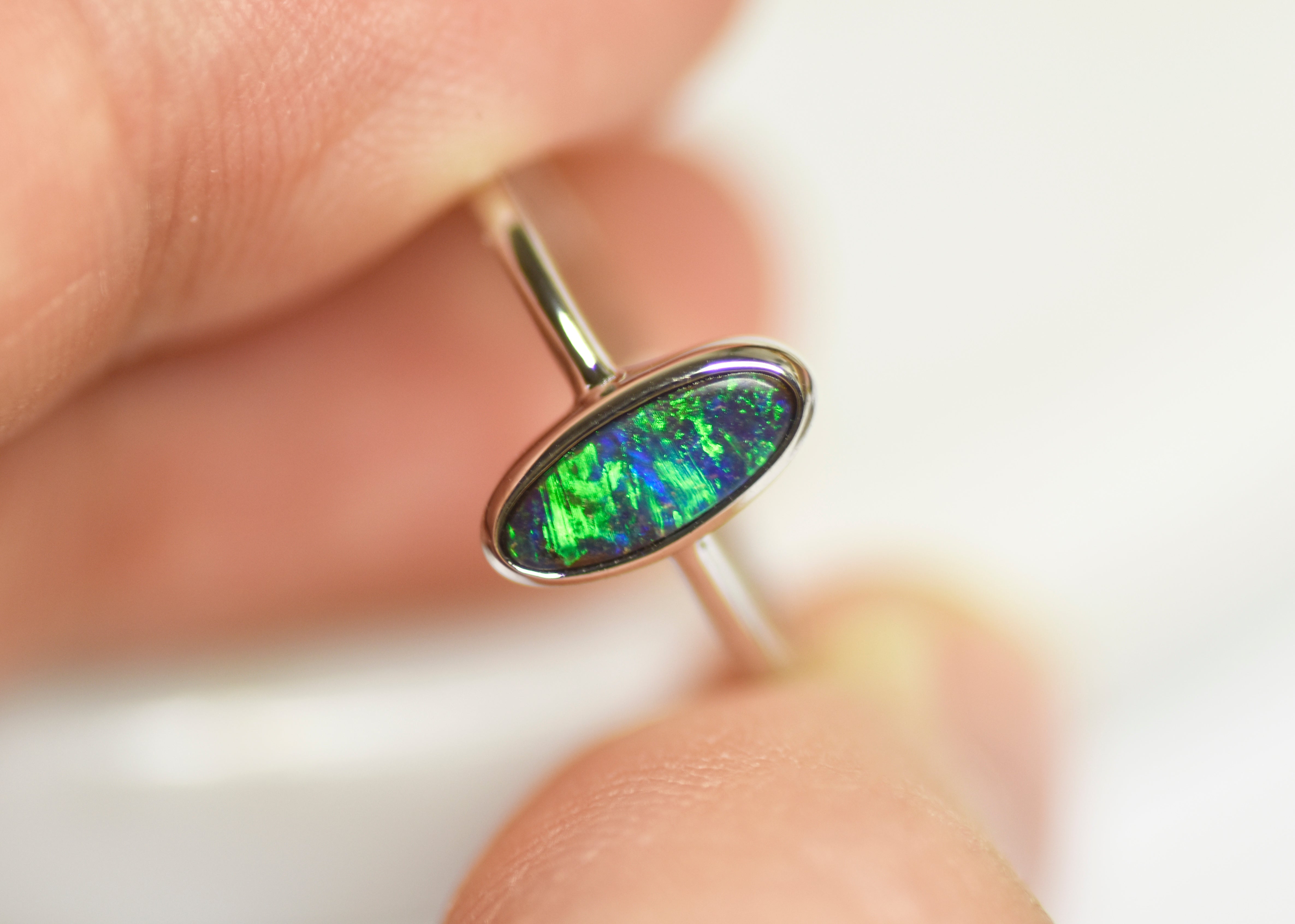 Bezel Setting of Boulder Opal