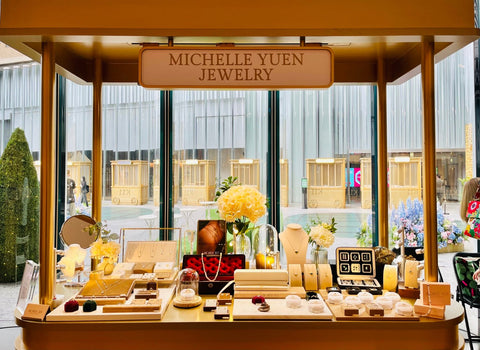 This is a photo taken at Michelle Yuen Jewelry's first market at The One.