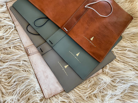 Leather cover in four colors