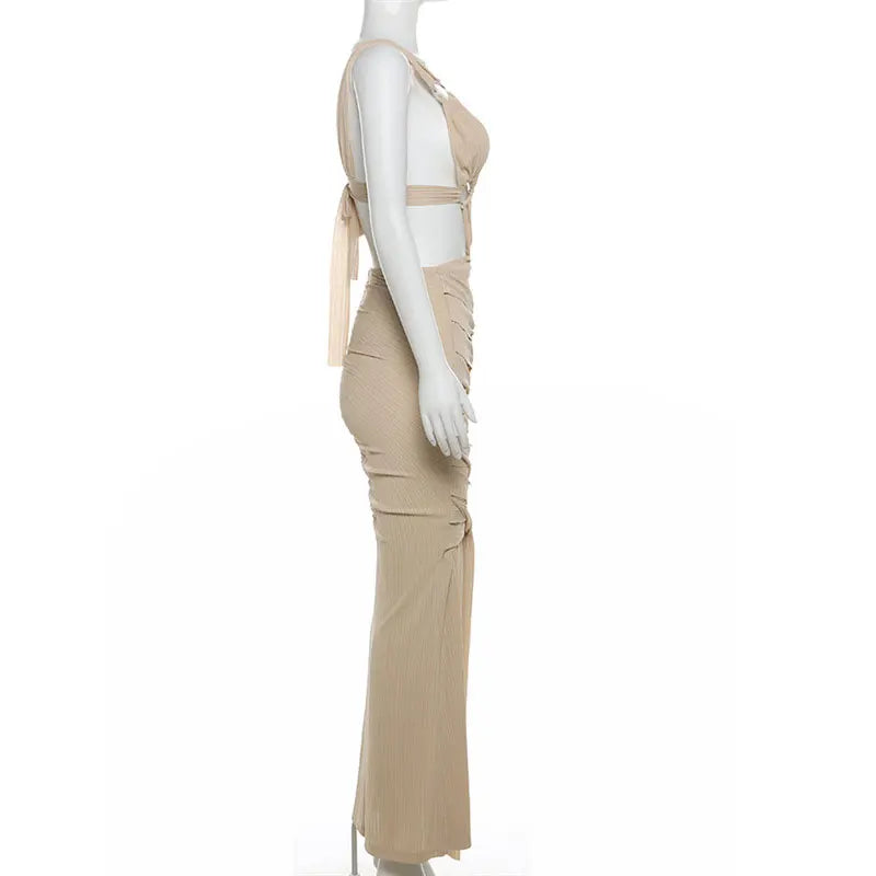 Elegant Backless Bandage Dress for Beach and Evening Events - Image 20