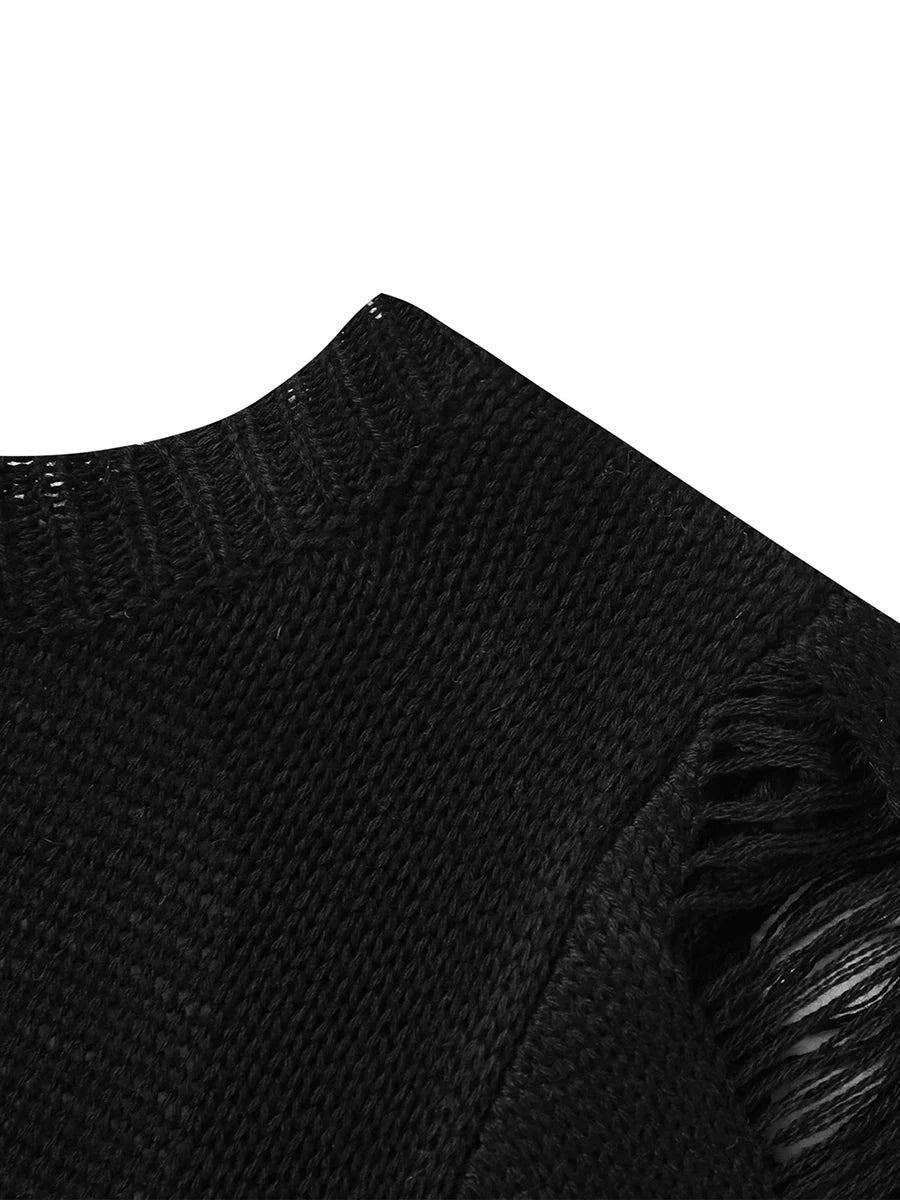 Backless Ripped Knit Mini Dress for Casual Beach Style - Image 29