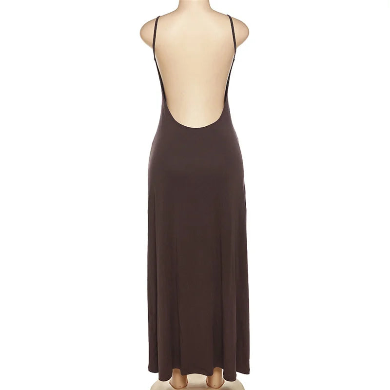Backless Spaghetti Strap Cutout Sundress for Women - Image 13