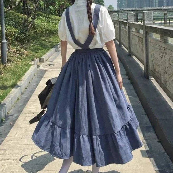 Chic Ruffle Sleeveless Dress for Trendy College Style - Image 16