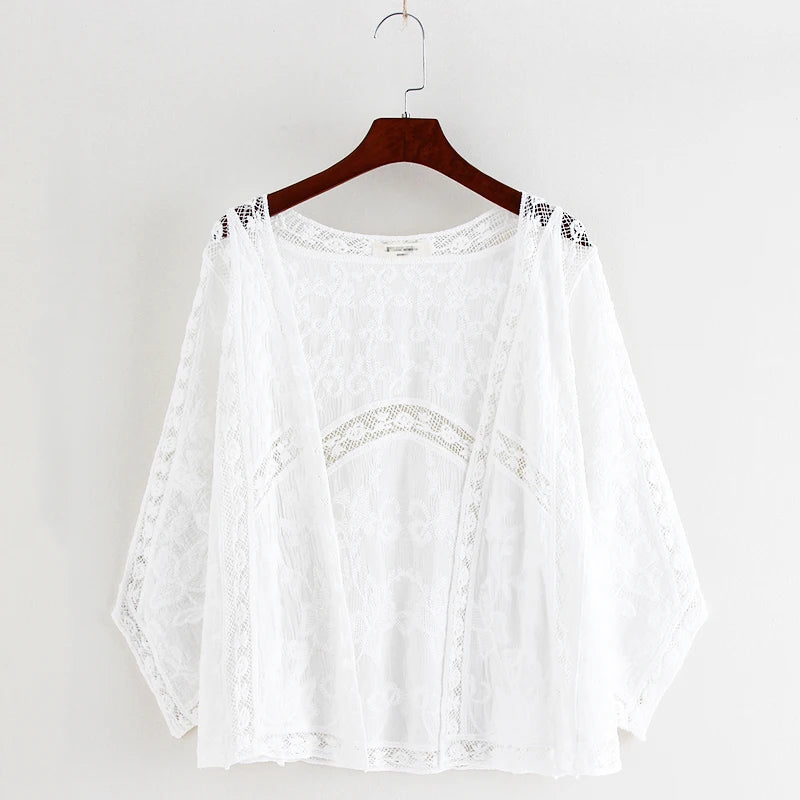 Women's Lightweight Lace Blouse for Sun Protection - Image 5