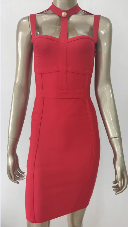 Summer Stylish Cut-Out Stretchy Bandage Party Dress - Image 10