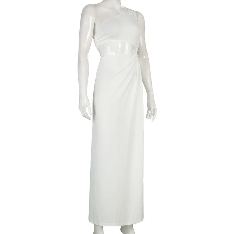 Elegant Asymmetrical Maxi Dress with Side Split for Women - Image 6