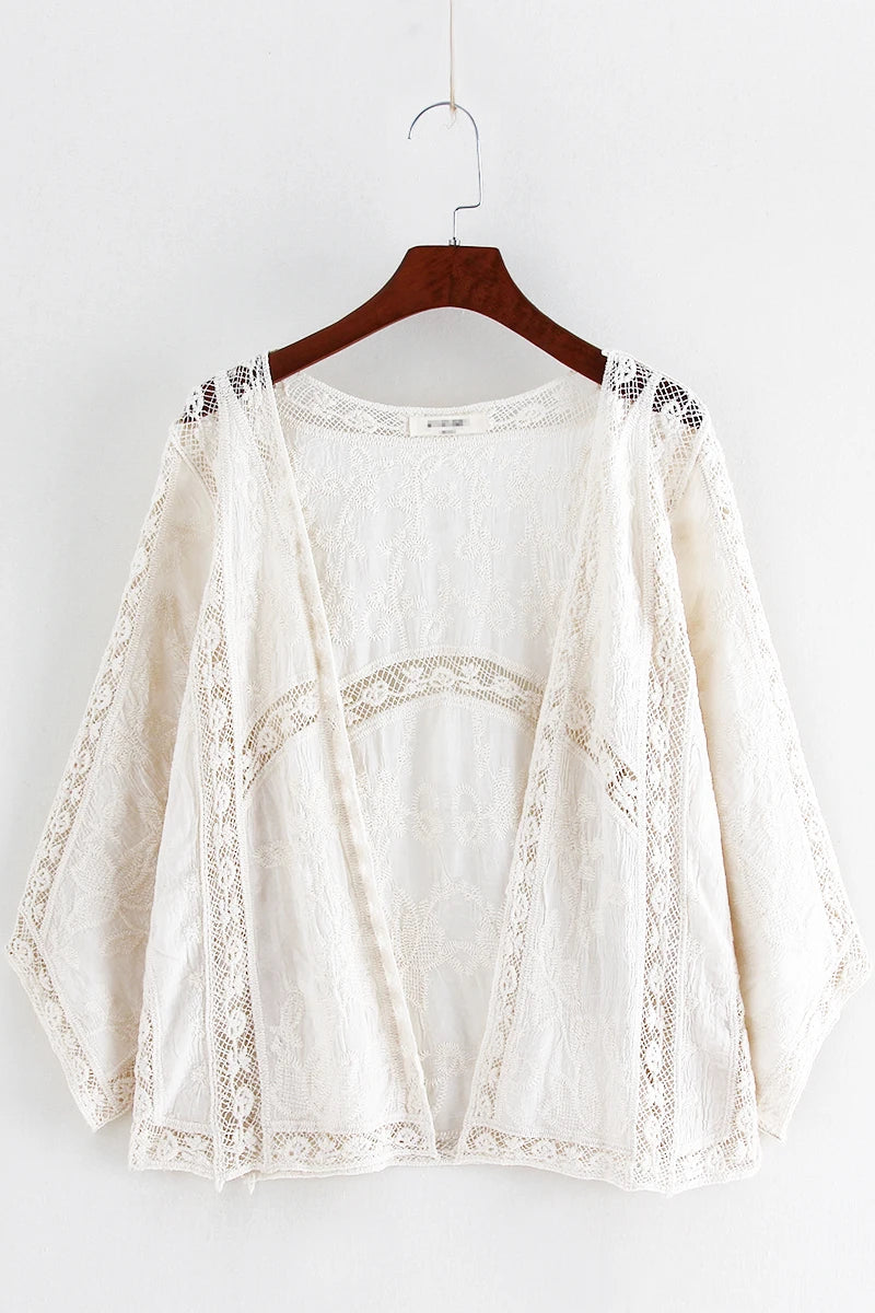 Women's Lightweight Lace Blouse for Sun Protection - Image 8