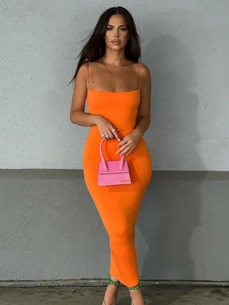 Summer Spaghetti Strap Bodycon Dress - Slim Fit & Backless - Image 3