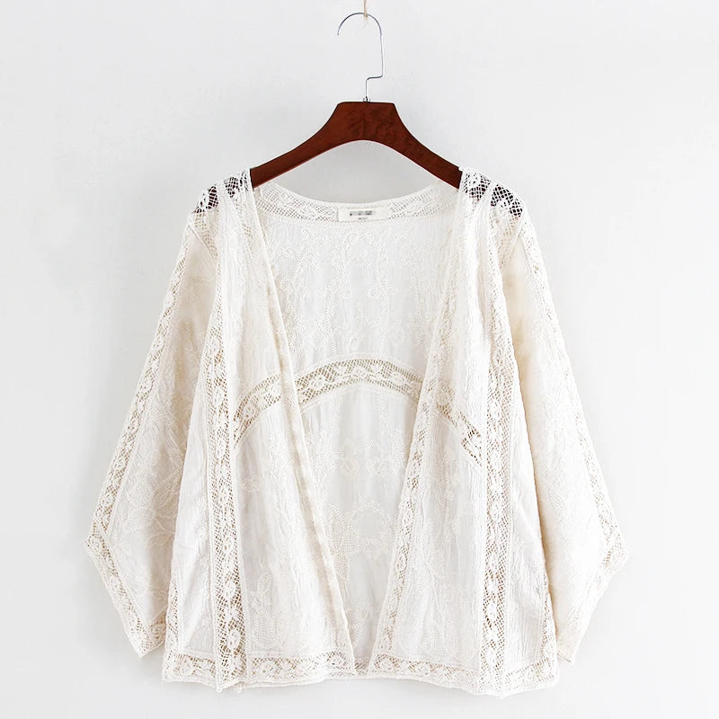 Women's Lightweight Lace Blouse for Sun Protection - Image 4