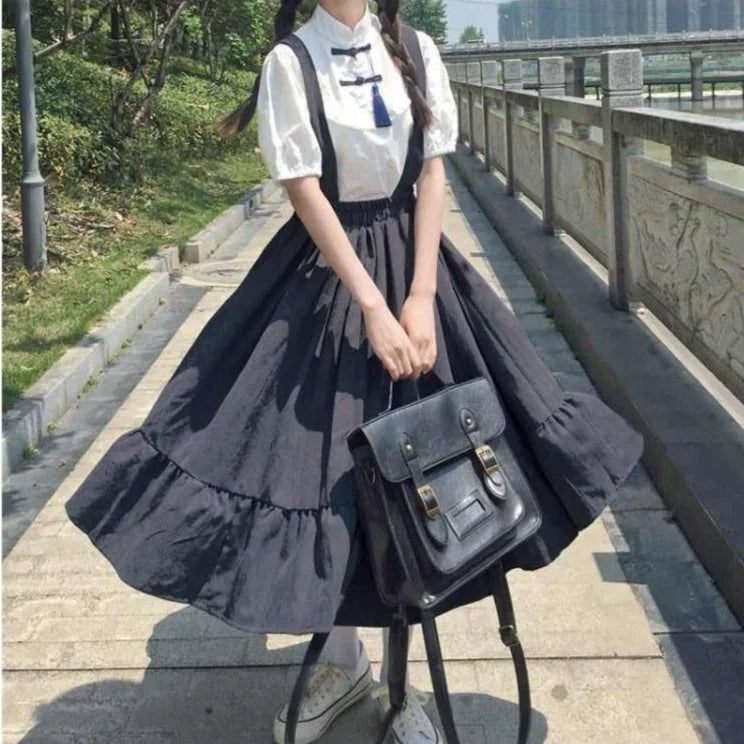 Chic Ruffle Sleeveless Dress for Trendy College Style - Image 19