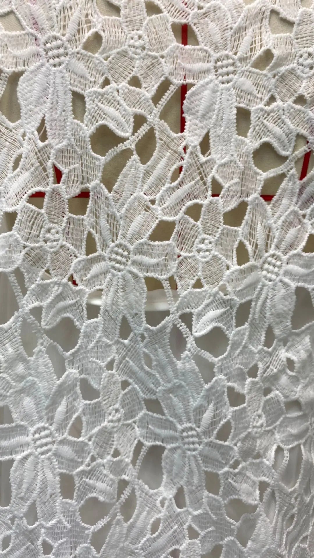 Elegant Long Sleeve Lace Dress with Floral Hollow Details - Image 26