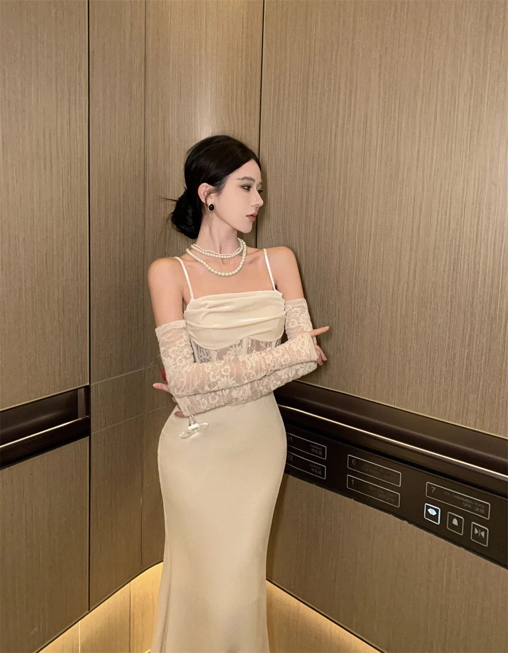 Elegant Spaghetti Strap Bodycon Slim Dress for Women - Image 11