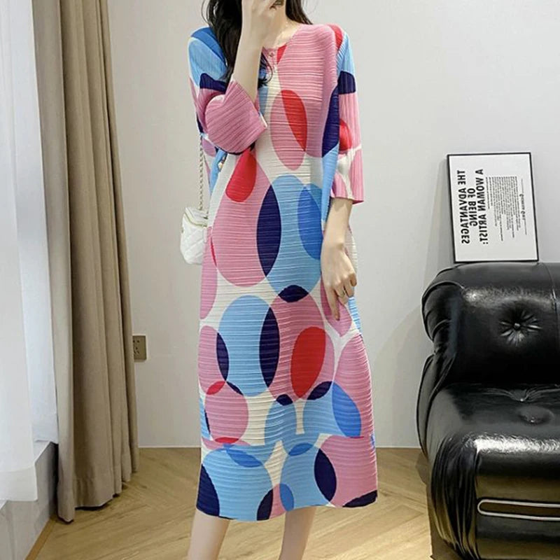 High-End Color Block Maxi Dress for Summer - Image 5