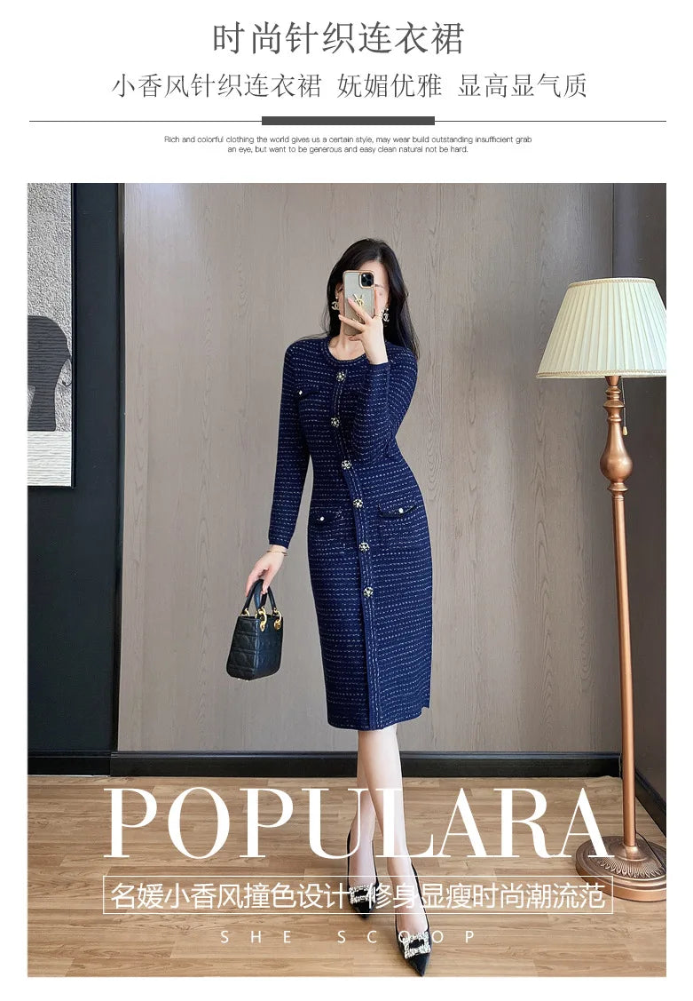 Chic Long Sleeve Striped Knitted Pullover for Women - Image 25