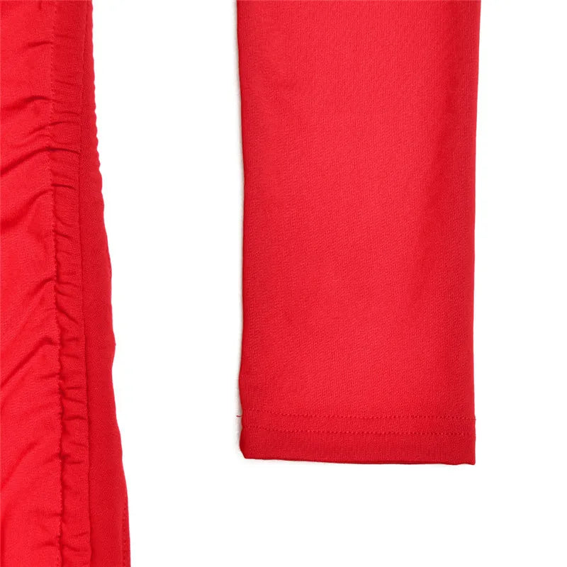 Elegant Long Sleeve High Split Maxi Dress for Women - Image 28