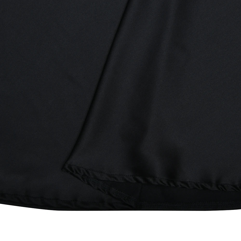 Elegant Sleeveless Satin Patchwork Hollow Out Dress for Women - Image 45