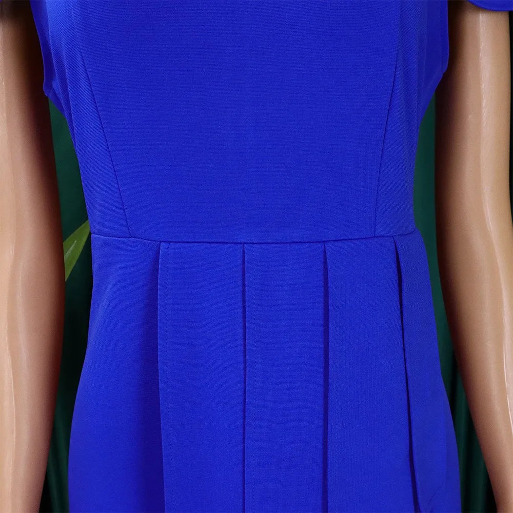 Elegant Solid Sheath Dress for Professional Women - Image 19