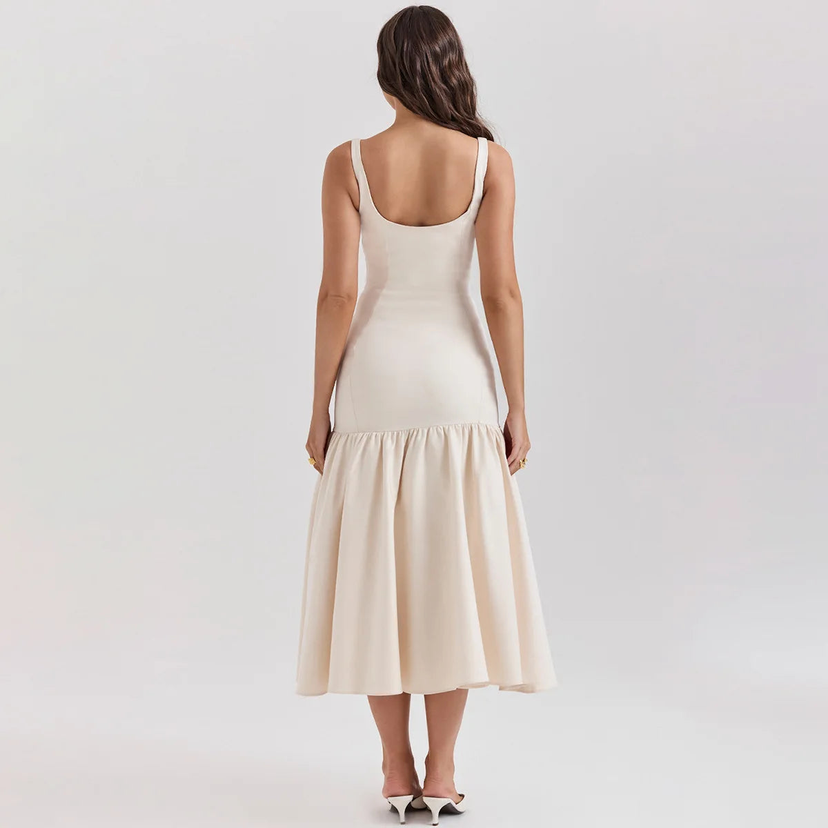 Chic Sleeveless Plunge Maxi Dress for Women - Image 26