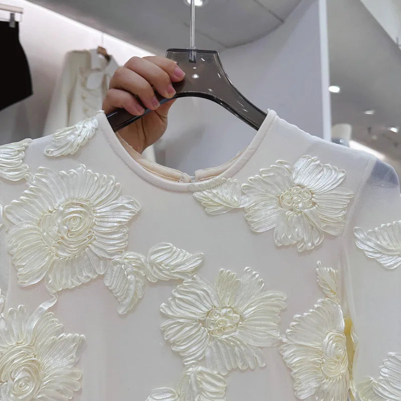 Vintage Backless Embroidered Flare Sleeve Women's Dress - Image 13