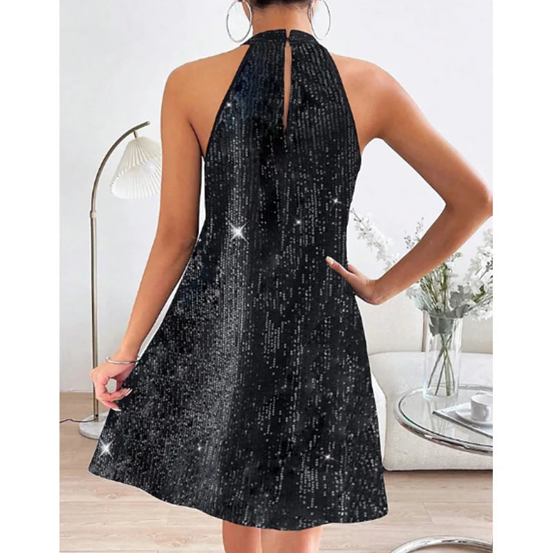 Summer Off-the-Shoulder Sequined Dress for Women - Image 10