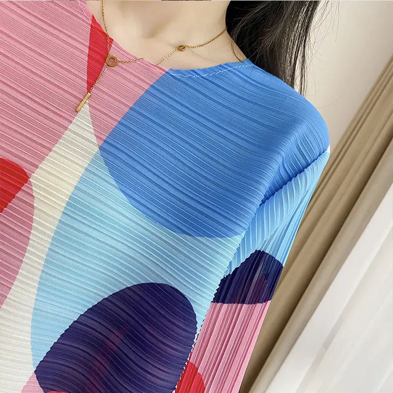 High-End Color Block Maxi Dress for Summer - Image 15