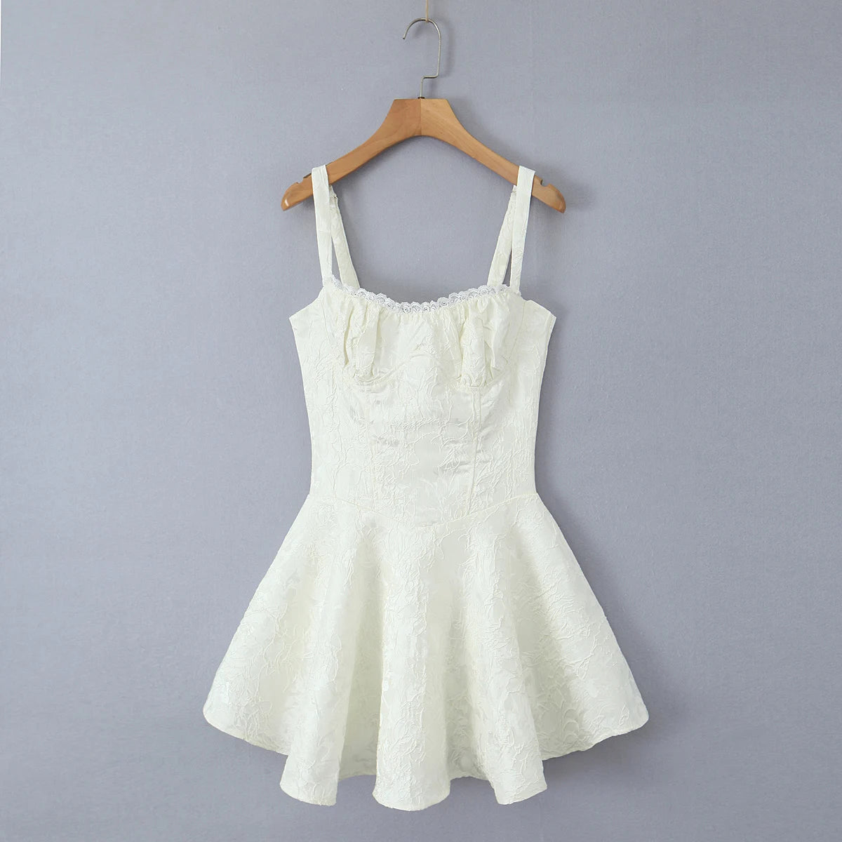 Elegant White Lace Mini Dress for Any Occasion - Image 14