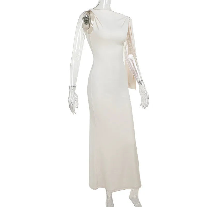 Elegant Off-Shoulder Sleeveless Maxi Dress for Women - Image 24