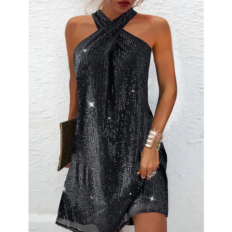 Summer Off-the-Shoulder Sequined Dress for Women - Image 14