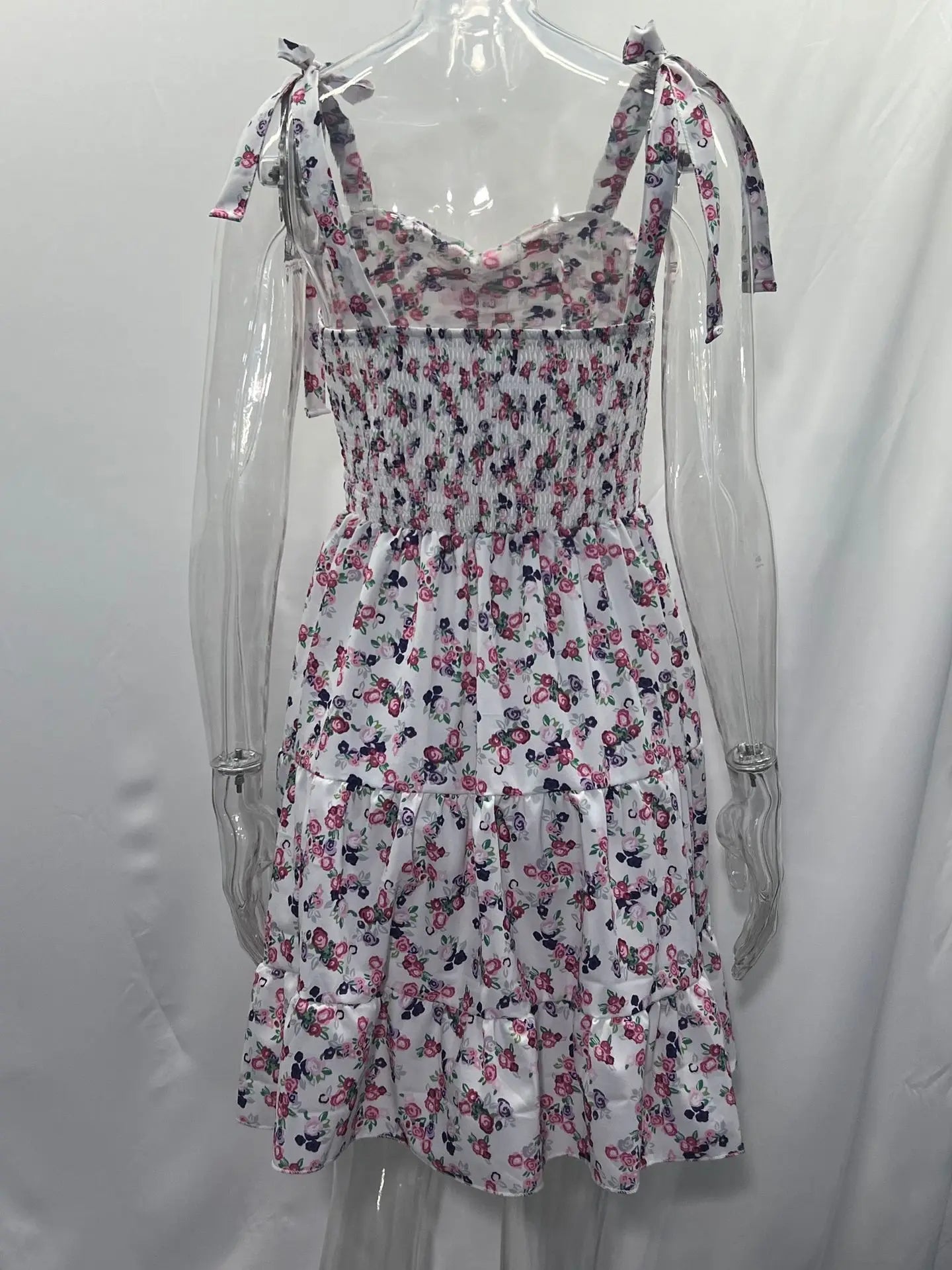 Floral Mini Boho Dress for Women - Sleeveless & Stylish - Image 14