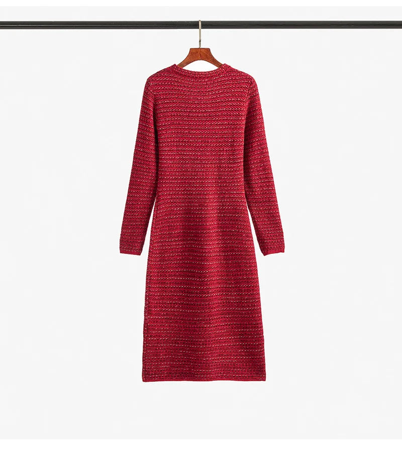 Chic Long Sleeve Striped Knitted Pullover for Women - Image 15