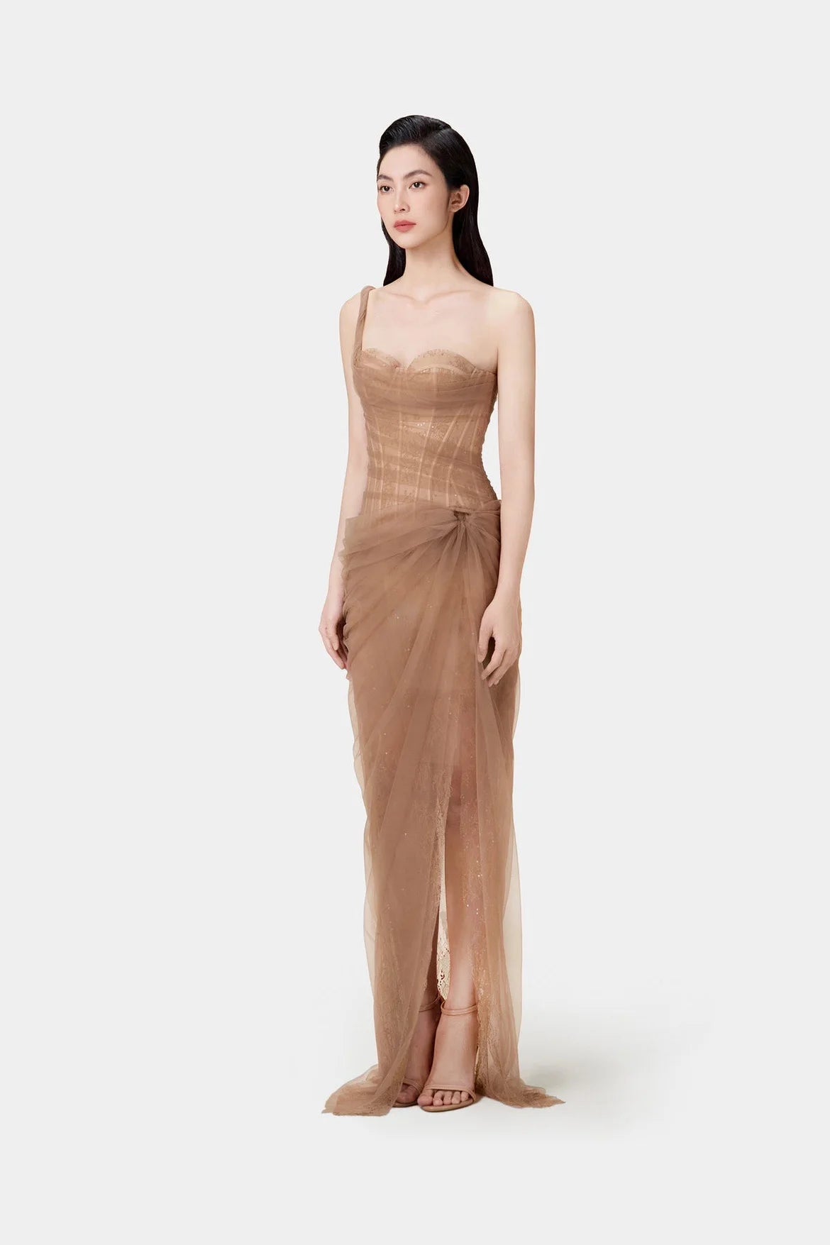 Elegant One Shoulder Summer Dress with Sequin Details - Image 22