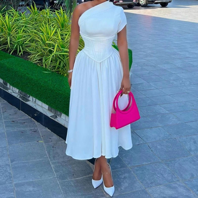 Elegant Summer White Bodycon Dress for Night Out - Image 18