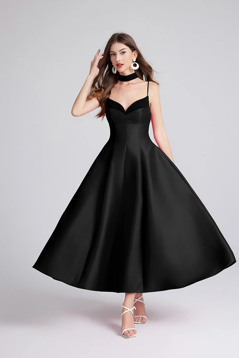 Elegant Backless A-Line Midi Dress for Summer Events - Image 14