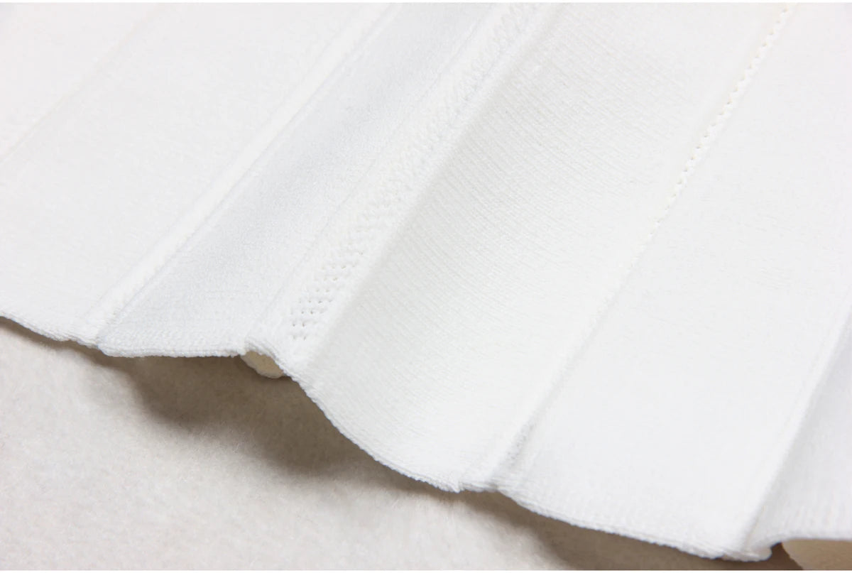 Fashionable Elastic Knitted Pleated Casual Women's Dress - Image 21