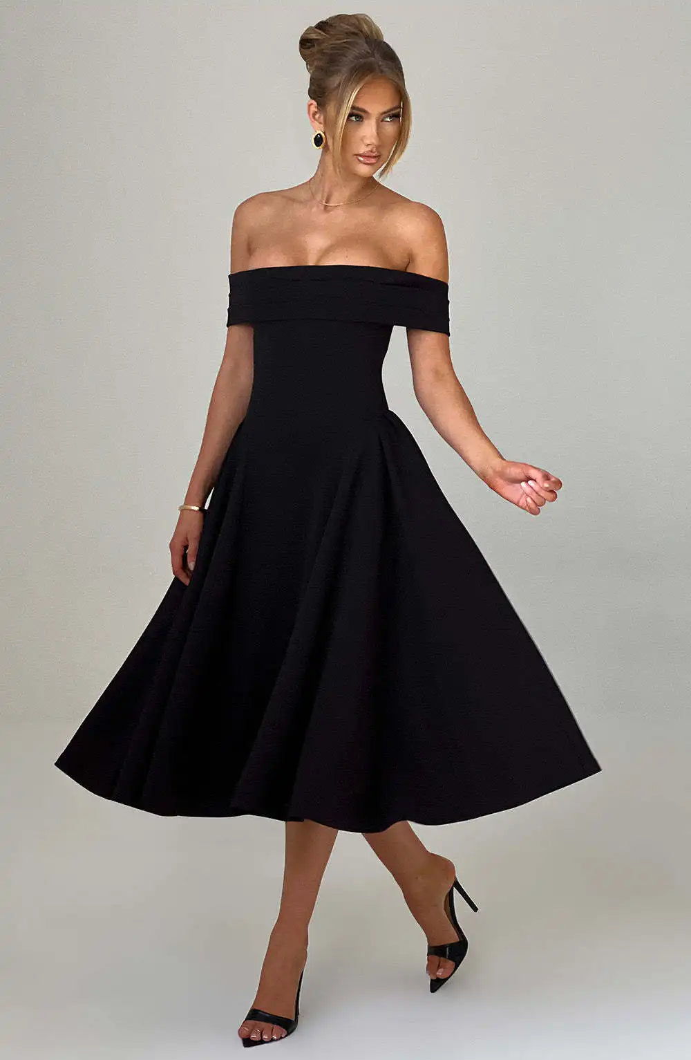 Elegant Strapless High Stretch Pleated Evening Dress for Women - Image 32