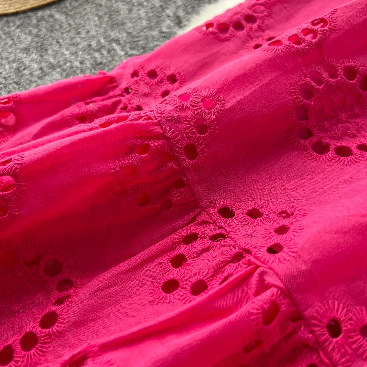 Chic A-Line Summer Slip Dress with Embroidery Bow - Image 10