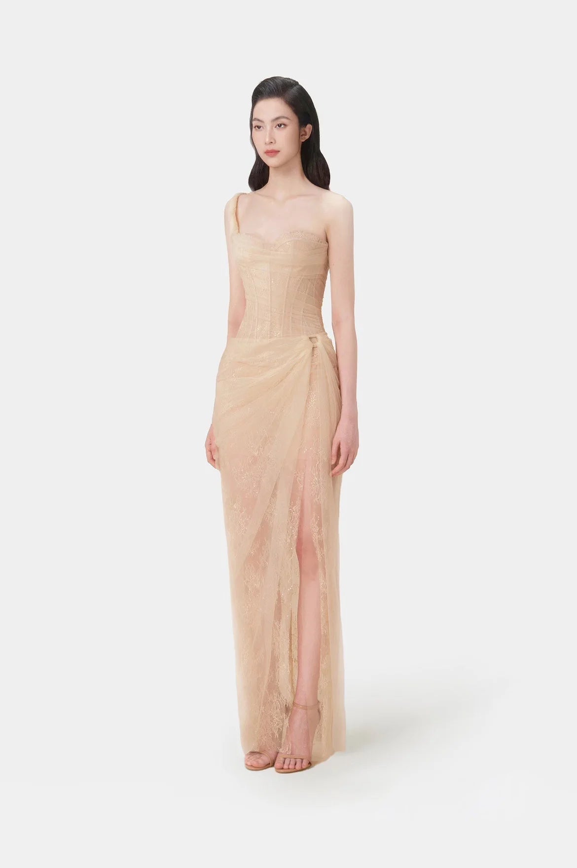 Elegant One Shoulder Summer Dress with Sequin Details - Image 16