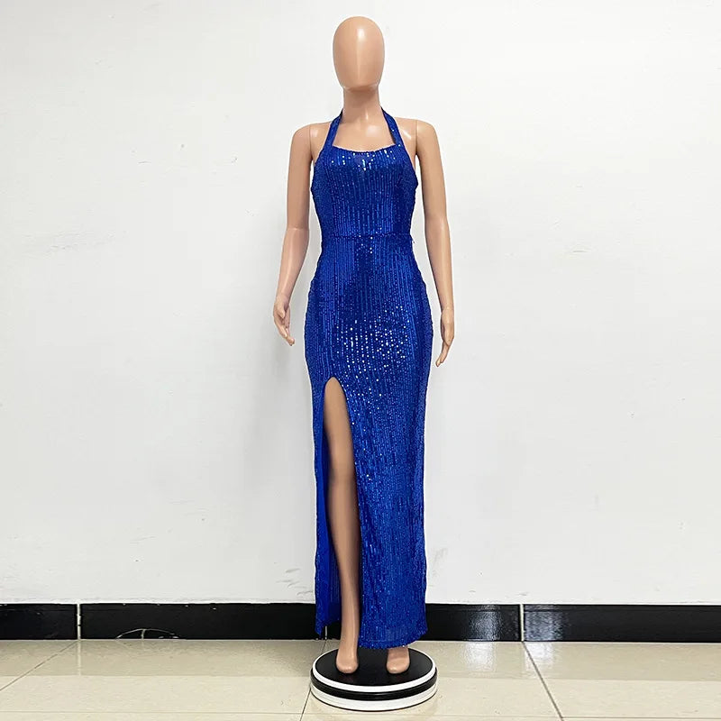 Elegant Criss-Cross Long Sleeve Evening Dress for Women - Image 122