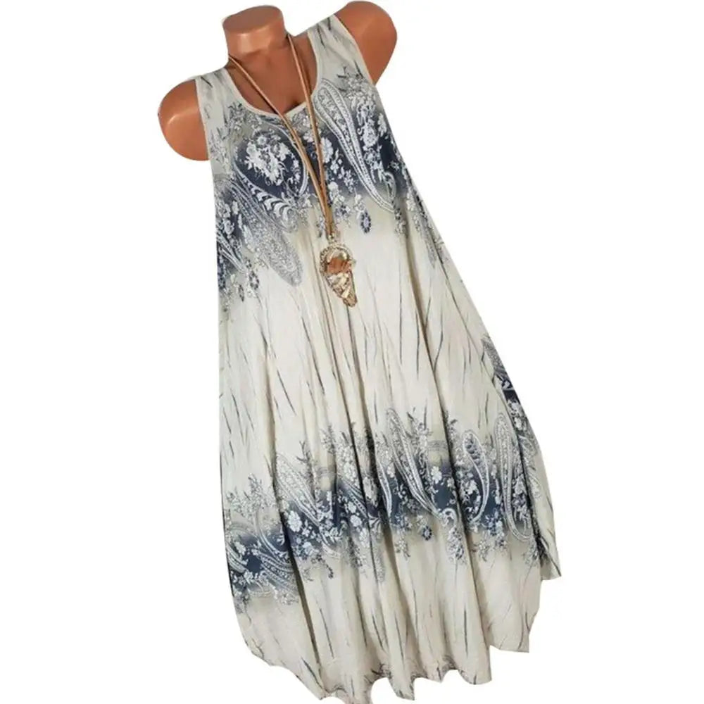 Elegant Floral Lace Stitch Summer Tank Dress for Women - Image 8