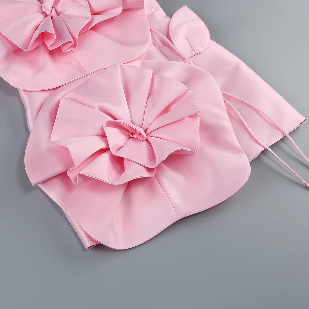 Elegant Floral Back-Tie Dress for Special Occasions - Image 35