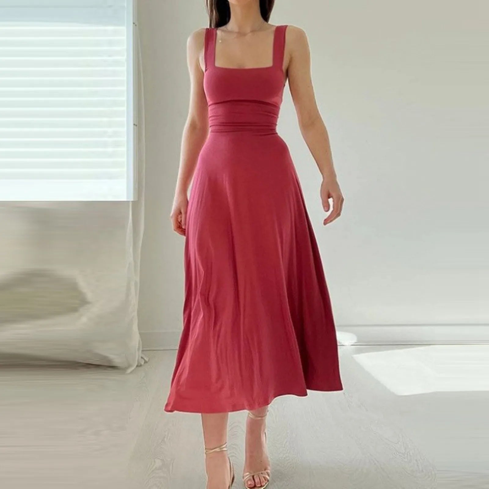 Elegant Summer Boho Camisole Dress for Women - Image 15