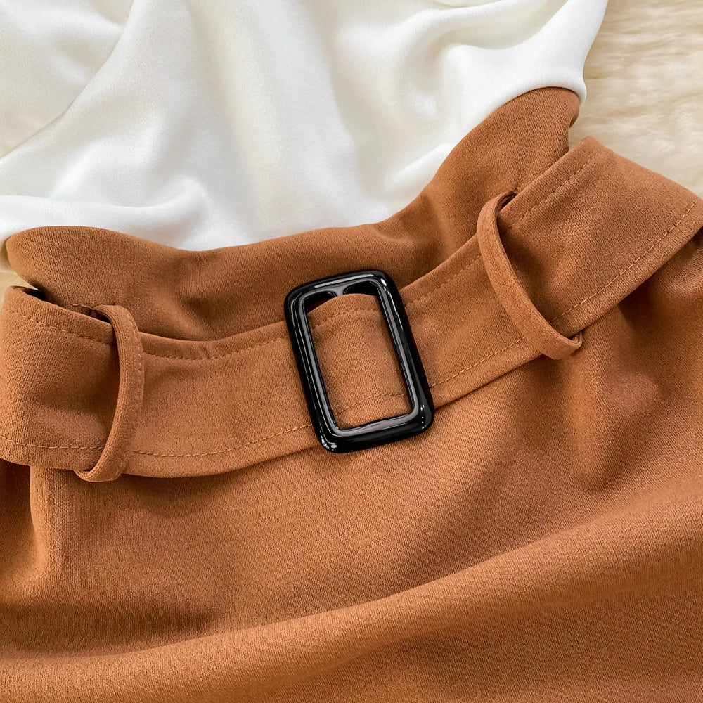 Women's Summer Spaghetti Strap Contrast Color Mini Dress - Image 17